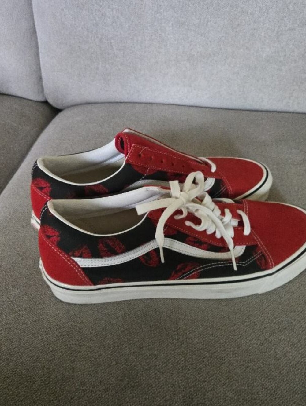 Vans Old Skool 36 DX Men Size 12 classic Red Black White kiss 072026 - Picture 6 of 8